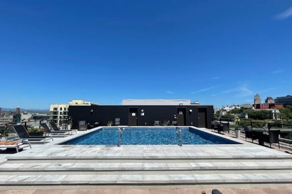 Condo Chic, Centre-Ville Piscine, Terrasse, Gym Québec Eksteriør billede